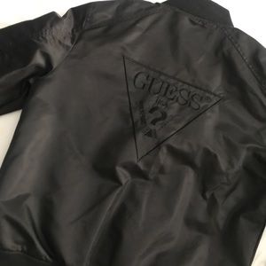 Guess black bomber jacket
